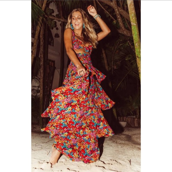 SHOW ME YOUR MUMU Garden Glow Katrina Swing Skirt and Kaden Top Set - Picture 5 of 6